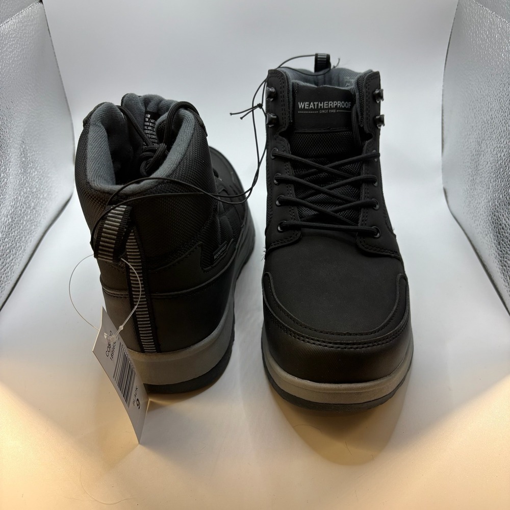 Weatherproof‎ Jenkins Boots Mens 9 Black NEW